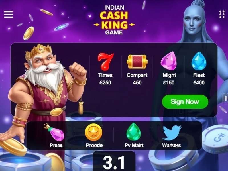 Indian Cash King Game Main Interface